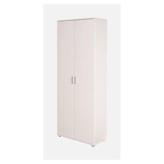 Inter Link SAS Armadio Arconati 70x34x189h 2 Ante+5ripiani Laminato Bianco