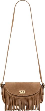 Sandro Mini Mambo suede bag in Caramel at Nordstrom, Size Medium