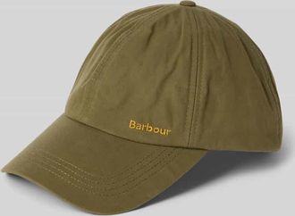 Barbour Basecap aus reiner Baumwolle Modell Mia in Oliv, Größe 1