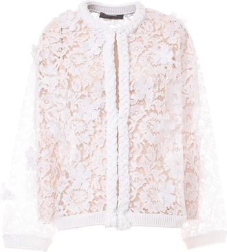 Valentino Garavani Stijlvolle TOP - Dames - Vesten - Wit - XL - Truien & Vesten