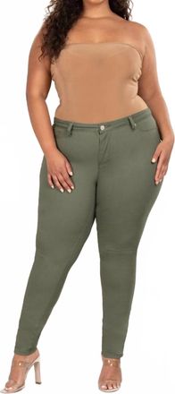Judy Blue High Waisted Skinny Jeans - Plus In Olive