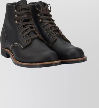 Red Wing Shoes lace-up ankle boots round toe