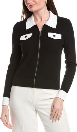 St. John Zip Front Collared Jacket