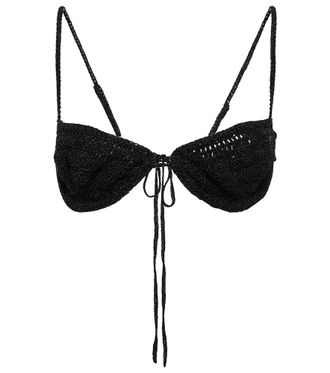 Magda Butrym Crocheted cotton-blend bra