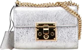 Gucci Pre-owned Cross Body Bags, female, Gray, Size: ONE SIZE Pre-owned Vintage Crossbody Bag