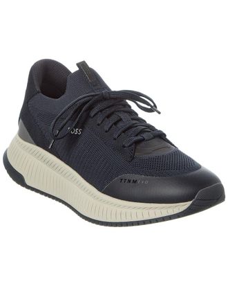 HUGO BOSS Titanium Evo Leather Running Sneaker