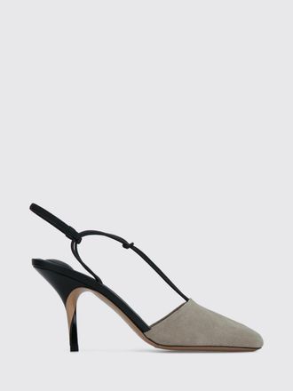 Jacquemus The Pina Bicolour Suede Slingback Sandals with a High Heel