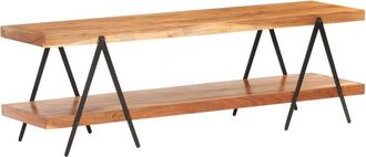 vidaXL Vidaxl - Mueble Para Tv De Madera Maciza De Acacia 160x40x50 Cm