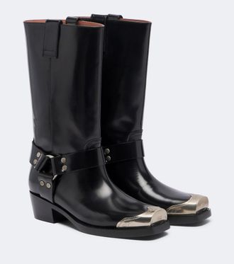 PARIS TEXAS Roxy leather biker boots