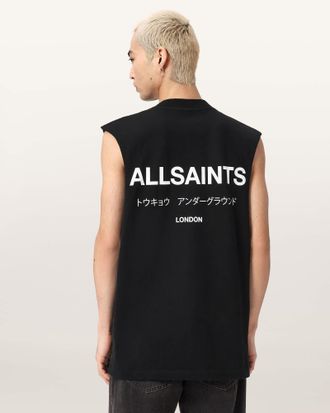 AllSaints Underground Sleeveless Crew Neck T-Shirt
