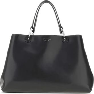 Emporio Armani Shopper met logo - Zwart