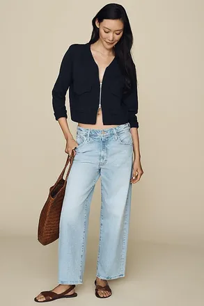 Mother Dodger Mid-Rise Relaxed Ankle Jeans