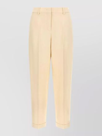 Fendi silk tailored trousers
