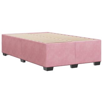 vidaXL Vidaxl - Estructura De Cama Sin Colch&oacute;n Terciopelo Rosa 120x190 Cm