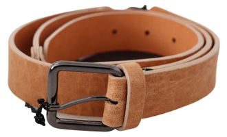 Costume National Womens Men Leather Belt Casual Style - Tan - Size 100 cm