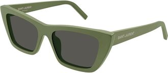Saint Laurent SL 276 MICA 057 Womens Sunglasses Green Size 55 - Free RX Lenses - Free RX Lenses