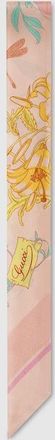 Gucci Printed Silk Ribbon, Pink, Silk