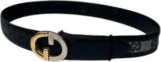 Gucci Pre-owned GG Ophidia Riem - Dames - Vintage Accessoires - Zwart - ONE Size - Leer - Vintage
