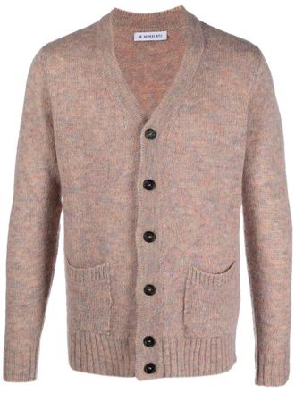Manuel Ritz V-neck long-sleeve cardigan - Neutrals