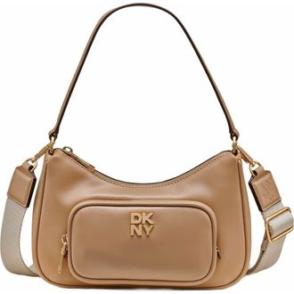 DKNY Philo Top-Zip Shoulder Bag in Cappucino at Nordstrom