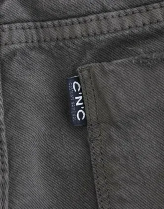 Costume National Womens Green Slim Leg Jeans Cotton Clothing