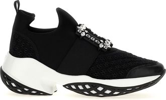 Roger Vivier Black Polyester Athletic Womens Sneakers
