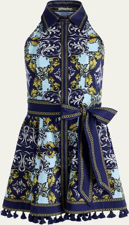 Alice & Olivia Lucy Sleeveless Mini Dress