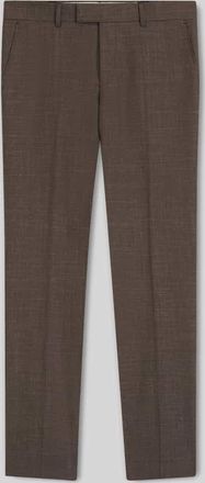 HUGO BOSS Slim Fit Anzughose aus Schurwoll-Seide-Leinen-Mix Modell H-GENIUS-B1-262 in Mittelbraun, Gr&ouml;&szlig;e 106