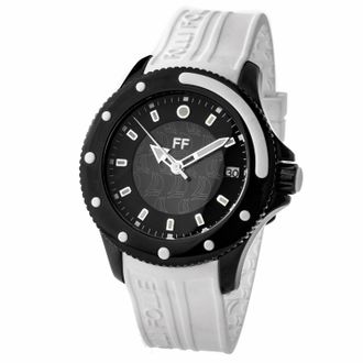 Folli Follie Womens Ladies Watch Quartz black white Stainless Steel - One Size
