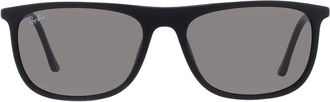 Ray-Ban Ray Ban Dark Grey Rectangular Unisex Sunglasses RB2216 901/B1 58