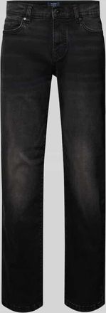 Mc Neal Regular Fit Jeans im Used-Look in Anthrazit, Größe 30/30