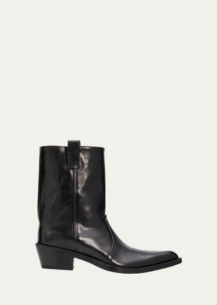Khaite 35mm Clive Leather Ankle Boots