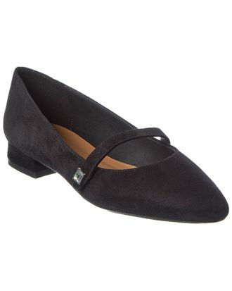 Aquatalia Priya Waterproof Suede Flat