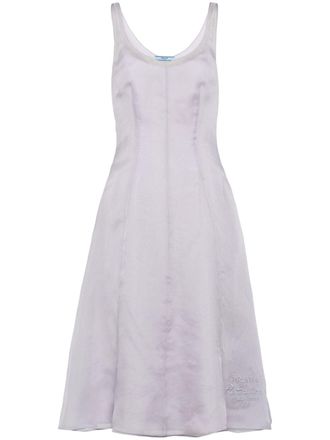 Prada Re-Edition 1995 organza dress - women - Silk Organza - 38 - Purple
