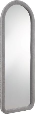 Salesfever Ganzkörperspiegel »Bristol Spiegel, 160 cm hoch« Einzigartiger, abgerundeter Rahmen aus Kunstfell