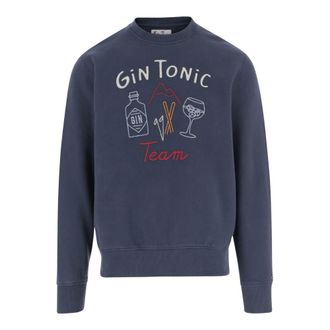 MC2 Saint Barth Sweatshirts, male, Blue, Size: 2XL Soho Cotton Sweatshirt