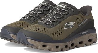 Skechers Glide-Step Sole Hands Free Slip-in Mens Shoes Olive : 10.5 D - Medium, Rubber