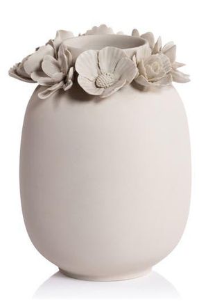 Zodax Petite Couronne Fine Bone China Vase in Taupe at Nordstrom Rack
