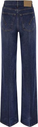 Dondup Womens Amber - Wide-leg Jeans - Dark Grey Lyocell - Size 27 (Waist)