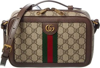 Gucci Ophidia Small Gg Supreme Canvas & Leather Camera Bag