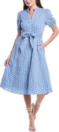 T Tahari Broderie Shirtdress