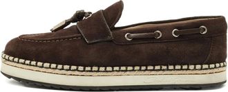 Dolce & Gabbana Espadrilles con nappa in pelle scamosciata - Marrone