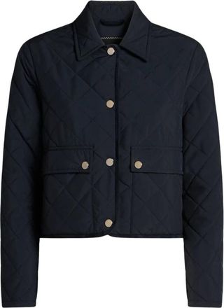 Kiton Gewatteerde Jas Met Eenvoudig Ontwerp - Dames - Zomerjassen - Blauw - S - Jassen
