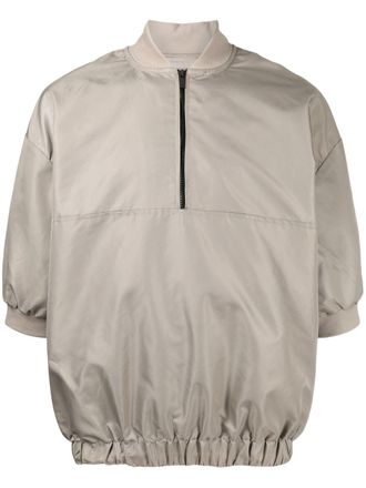 Fear of God half-zip short-sleeve techical pullover - men - Nylon - S - Green