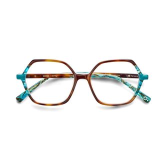Etnia Barcelona Ceres Geometric Oversized Eyeglasses with Colorblock Accents