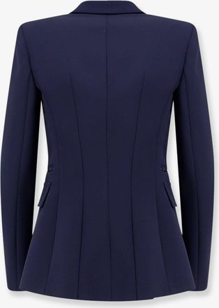 Elisabetta Franchi Womens Blazer Slim-Fit Blue Polyester Blazers Jacket