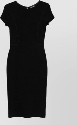 Emporio Armani fitted short-sleeve midi dress
