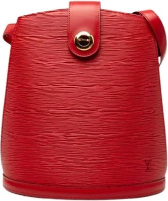 Louis Vuitton Pre-owned Cluny Bucket Bag - Dames - Vintage Tas - Rood - ONE Size - Leer - Vintage