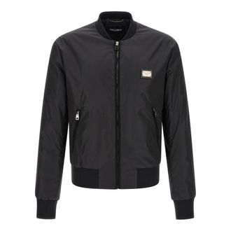 Dolce & Gabbana Nylon Bomberjack - Heren - Bomber jackets - Zwart - S - Nylon - Jassen