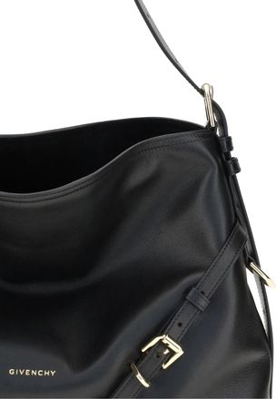 Givenchy Womens Shoulder Bag Voyou Black Calf Leather Handbags Hand